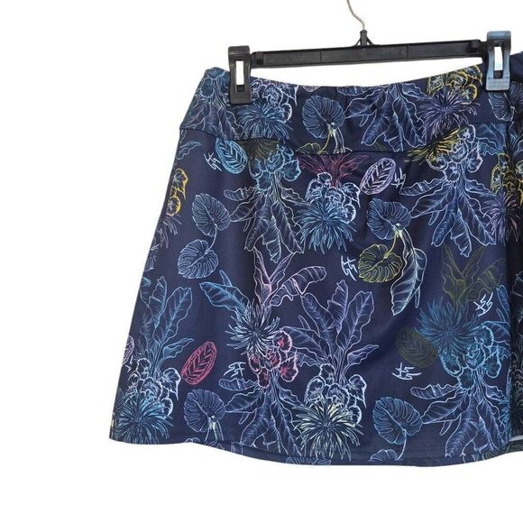 Foray Golf Women's Navy & Multicolor Floral Poly/Spandex Skirt Skort NEW - Picture 4 of 8